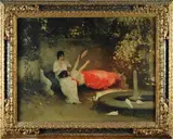 Vasily Alexandrovich Kotarbinsky, Concerto in giardino, 1880