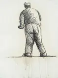 Muratore by Ottone Rosai, 1932, charcoal on paper, offered Oct 2016