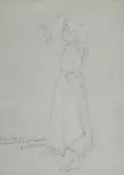 Pastorella by Adolfo Tommasi, In basso a sinistra: "Studio del mio/ nonno Adolfo Tommasi/ Rodolfo Tommasi"., offered Jul 2016