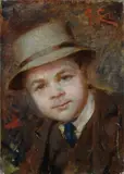 Giacomo Lolli, Ritratto di Giuseppe Piombanti, 1915