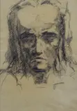 Seve Sospizio, Ritratto, pencil on paper