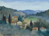 Nino Tirinnanzi, Paesaggio con case