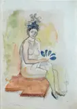 Mino Maccari, Nudo seduto