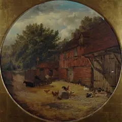 Fattoria by John Joseph Hughes, 1863, offered Jul 2016