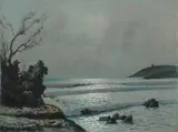 Marina by Gino Romiti, oil on faesite, offered Jul 2016