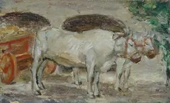 Buoi by Cesare Ciani, Sul verso: dichiarazione manoscritta illeggibile datata, offered Jul 2016