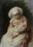 Eugen Klimsch, Donna con bambino