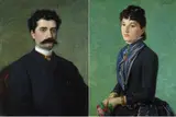 Luigi Ademollo, Ritratto di signora; Ritratto di uomo