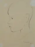 Gino Terreni, Profilo di bambino, 1945