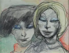 Due volti by Mino Maccari, offered Jul 2016