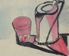 Mario Nuti, Brocca e bicchiere, 1947
