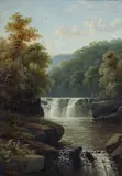 Daniel H. Winder, Ruscello con cascata, 1906
