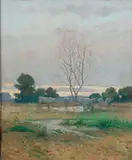 Giorgio Luxardo, Tramonto al Tombolo con buoi