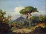 Károly Markó the Younger, Paesaggio, 1849, Siglato e datato in basso a destra: C. M./ K L /1849