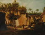 Gabriele Smargiassi, Figure in preghiera nel paesaggio