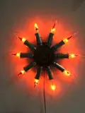 Giovanni Albanese, Stella, 2015, Ferro e lampadine a fiamma