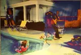Nanni Balestrini, Tristanoil piscina, 2013, inkjet on canvas