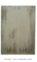 2-3-1975 by Enzo Cacciola, 1975, cemento on canvas, offered Jun 2016