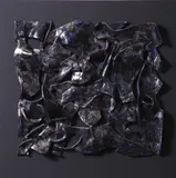 Michele Cossyro, Pieghe cosmiche, 2012, ceramica refrattaria and enamel on panel