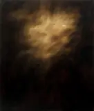 Diego Fiorucci, L'origine du monde, 2012, oil and bitume on canvas