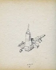 Nodi urbani by Ugo La Pietra, 1966, ink on card, offered Jun 2016