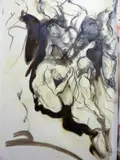 Luigi Stoisa, Presenze, 2016, charcoal and grafite on paper