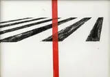 Giovanni Termini, Strisce pedonali per un coccodrillo (omaggio a Mario Merz), 2009, nastro adesivo americano and inchiostro on paper