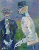 Passeggiata con Von Stroheim by Mino Maccari, offered May 2016