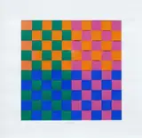 Edoardo Landi, Strutturazione ortogonale + influenza cromatica