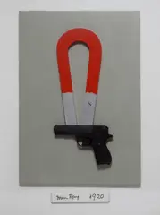 Compass by Man Ray, 1920, Sul verso timbri Galleria d'Arte Cortina con dichiarazione e firma dell'autore. Edizioni Galleria d'Arte Cortina, offered May 2016