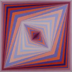 Victor Vasarely, Boïde, 1968, Sul verso: firma