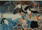 Utagawa Kunisada, Due attori del tetro popolare Kabuki