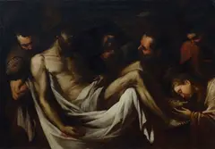 Luca Giordano, Compianto su Cristo morto, expertise della Professoressa Mina Gregori on fotografia.