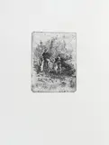 Diego Martelli e i suoi cani by Giovanni Fattori, etching, offered Apr 2016