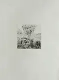 Guardiani di porci by Giovanni Fattori, etching, offered Apr 2016