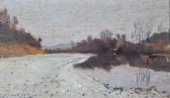 Cascina sul fiume by Bruno Loretti, offered Apr 2016