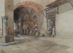 Mercato arabo by Vittorio Rappini, offered Apr 2016