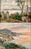 Vincenzo Ciardo, Paesaggio con muretto e cancello; Marina
