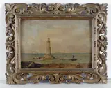 Fabio Borbottoni, Veduta del molo di Livorno