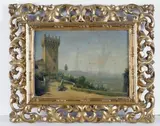 Fabio Borbottoni, Paesaggio con torre
