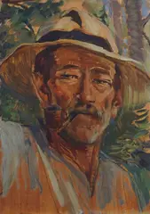 Uomo con pipa by Gaetano Spinelli, 1934, offered Feb 2016