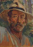 Gaetano Spinelli, Uomo con pipa, 1934
