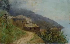 Positano by Giuseppe De Sanctis, 1893, offered Feb 2016