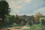 Carlo Prada, Paesaggio toscano, 1951
