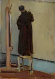 Baccio Maria Bacci, Francescano che dipinge (P. Leopoldo ingrandisce un disegno per il cartone dei "Barrocciai")