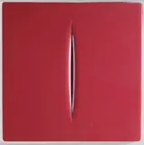 Spaziale by Lucio Fontana, 1968, accompagnato dal volume Lucio Fontana, offered Feb 2016