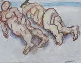 Fausto Pirandello, Due nudi sulla spiaggia