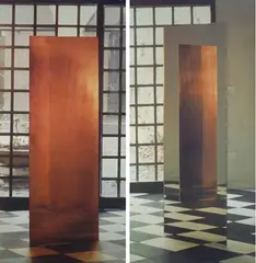 Claudio Parmiggiani, Annunciazione, 1975, Sul verso etichetta con dati dell'opera e firma dell'autore.
