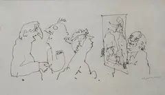 Il quadro by Mino Maccari, 1964, offered Dec 2015