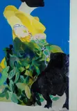 Ennio Calabria, Donna in giallo con mastino nero
